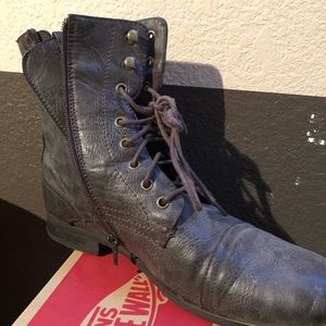 Forever 21 Combat Boots - Gray